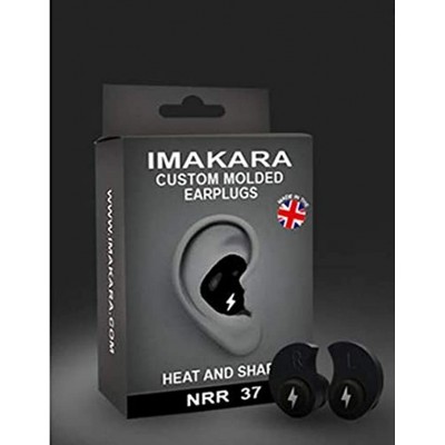 Custom Molded Earplugs Soundproof earplugs Comfortable Hearing Protection for Shooting Travel Swimming Sleeping,Work and Concerts Black