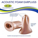 Mack's Acoustic Foam Corded Ear Plugs 1 Pair Beige