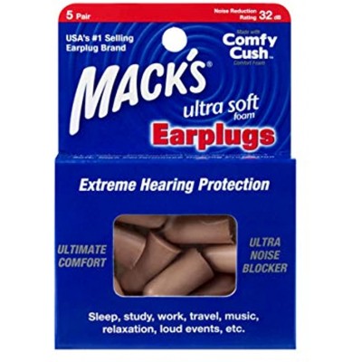 Mack's Ultra Ear Plugs 5 Pair Beige