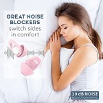 Noise Reduction Ear Plugs for Sleeping Eargrace 2 Pairs of Different Sizes Ear Plugs Ultra Comfortable Silicone Reusable Ear Plugs for Sleeping Snoring Work and Hearing Protection Pink