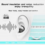 Silicone Ear Plugs for Sleeping Noise Cancelling Reusable Earplugs for Sleep with Case Great for Swimming Concerts Hearing Protection Travel Snoring