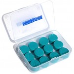 Silicone Putty Moulded Ear Plugs by Sleepytime,Blue Soft Sticky Plugs Which Mould Into Your Ear for Effective Noise Reduction in Plastic Case 12 Blue