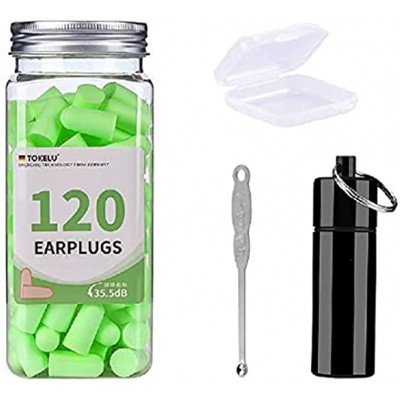 Soft Foam Ear Plugs for Sleeping Noise Cancelling 60 Pairs Ear Plugs 34dB SNR Noise Reduction Sponge Ear Earplugs for Hearing Protection Comfortable for Sleeping