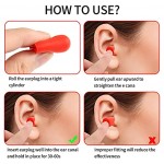 SULOLI Foam Ear Plugs,10 Pairs Ear Plugs for Sleeping Noise Protection Earplugs Soft Ear Plugs Sleeping Noise Cancelling Reusable